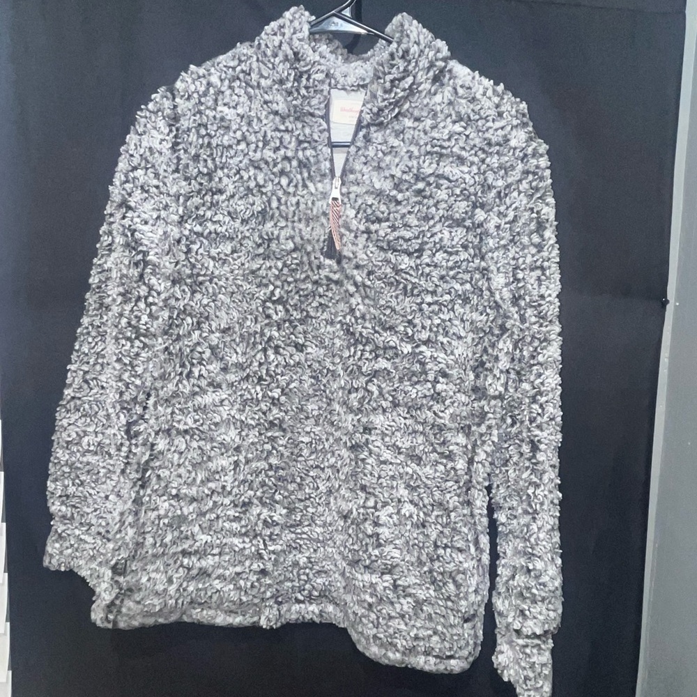Weatherproof Vintage Gray Sherpa Fleece